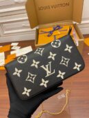 M80482 LV FELICIE POCHETTE 手袋 牛皮压纹三合一链条包 LV三件套 黑色