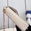 M82363 LV FELICIE POCHETTE 手袋 牛皮压纹三合一链条包 LV三件套 奶白色