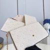 M82363 LV FELICIE POCHETTE 手袋 牛皮压纹三合一链条包 LV三件套 奶白色