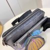 M46435 LV x YK TRIO 邮差包 草间弥生合作系列三合一斜挎包
