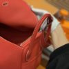 爱马仕 Lindy琳迪包 红色 德国进口togo牛皮 全手工缝制 银扣 30cm