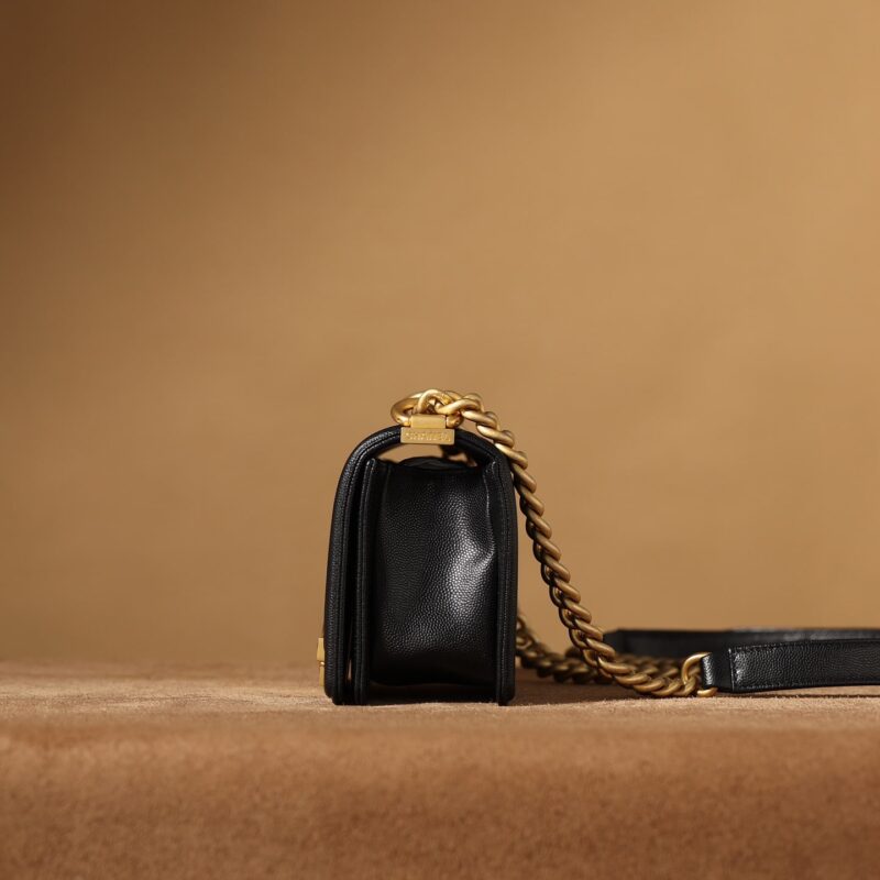 Chanel LeBoy黑色口盖包S免检版 - Image 7