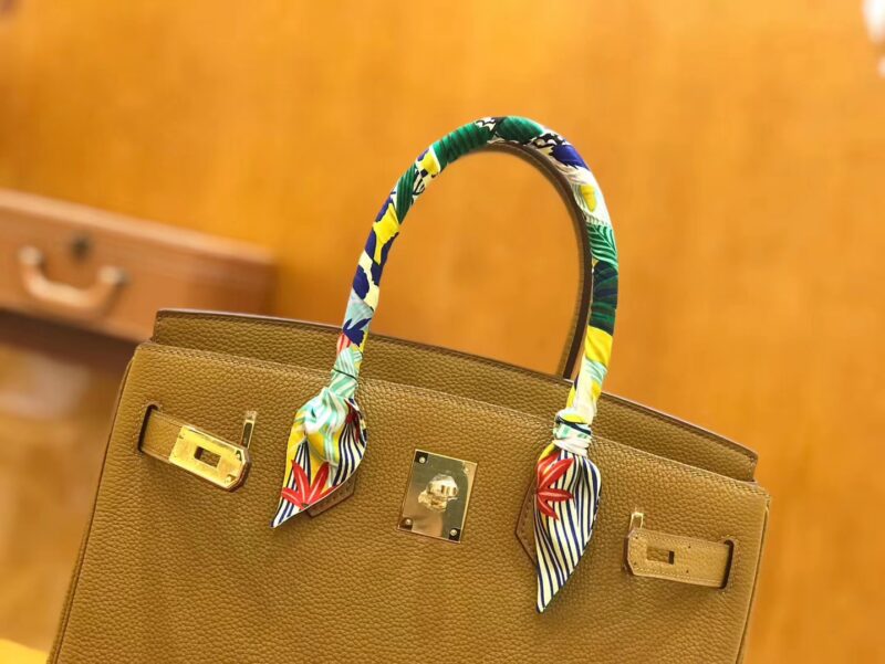 爱马仕 Birkin 30cm 芝麻色 进口togo小牛皮 蜡线 全手工缝制 - Image 4