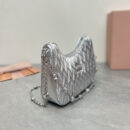 miumiu缪缪*5BH211单肩包银色水晶链免检版