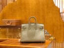 爱马仕 Birkin 25cm 斑鸠灰 Togo小牛皮 银扣 原版蜜蜡线 顶级手缝