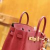 17a8db23d1879ba.jpg 爱马仕 Birkin 25cm 石榴红 Togo小牛皮 金扣 全手工缝制