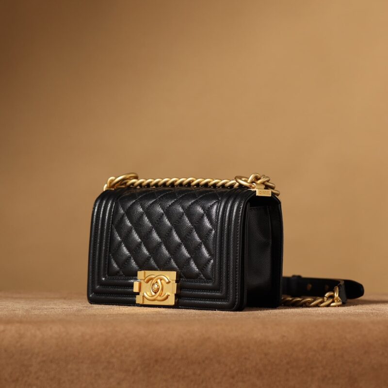 Chanel LeBoy黑色口盖包S免检版 - Image 4
