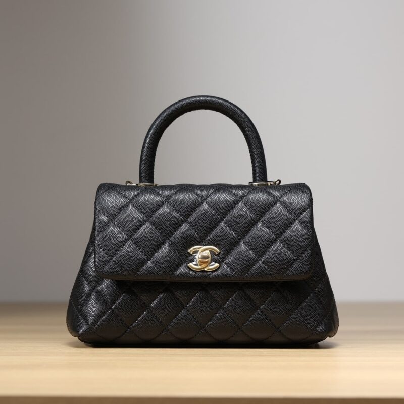 Chanel CocoHandle系列球纹牛皮手提袋免检版 - Image 3