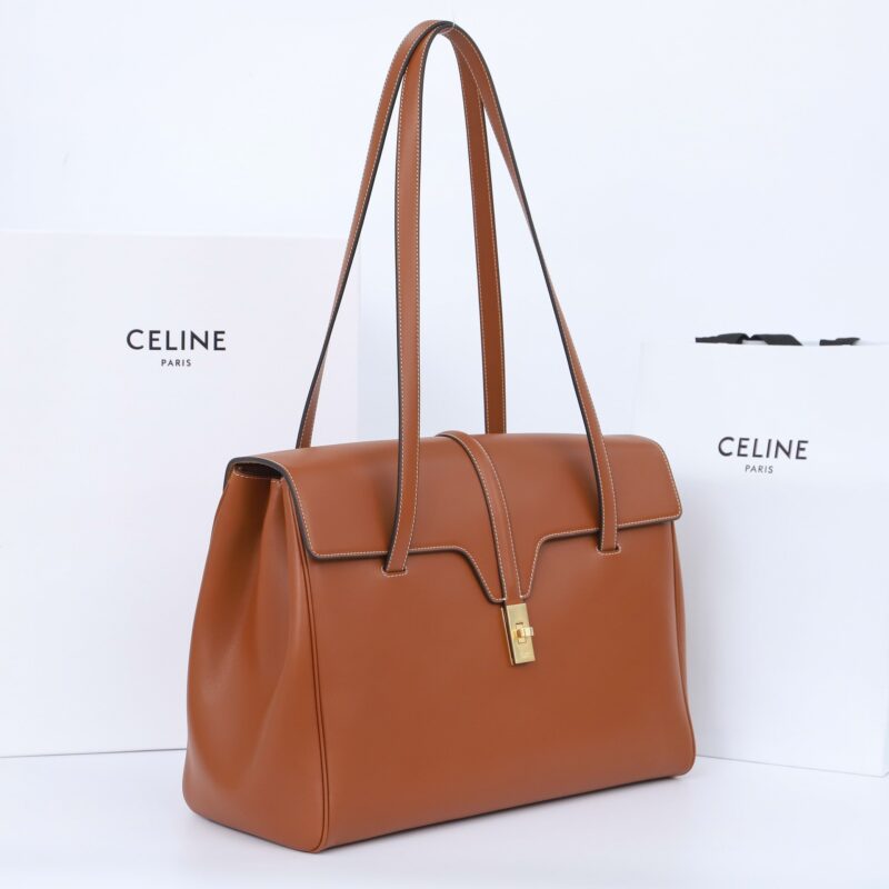 Celine*Soft16系列手提袋194043棕色免检版 - Image 3