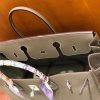 爱马仕 Birkin 铂金包 斑鸠灰 小牛皮 银扣 40cm 男士首选