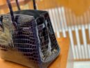 爱马仕 Birkin 30cm 午夜蓝 金扣 一级皮 尼罗鳄鱼皮 臻品级别