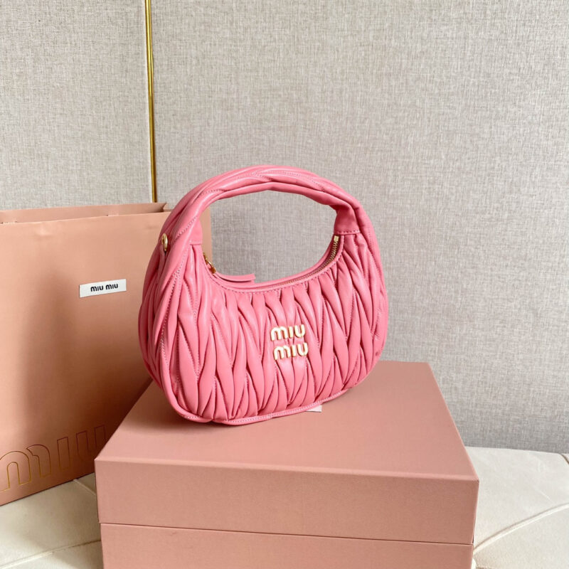 miumiu缪缪*Matelasse系列5BC125手袋海棠粉免检版 - Image 4
