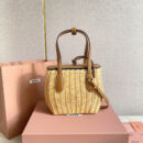 miumiu缪缪*5BA222柳条皮革手提袋免检吧