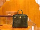 爱马仕 Birkin 25cm 橄榄绿 尼罗鳄鱼皮 金扣 原版蜜蜡线 顶级手缝 现货