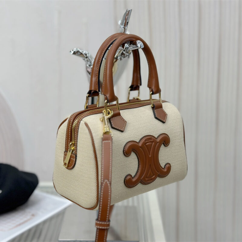 Celine*Celin系列波士顿手袋113773米色免检版 - Image 3