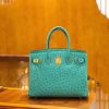 爱马仕 新增现货 Birkin 30cm 维罗纳绿 南非KK级鸵鸟皮 金扣 原版蜜蜡线 顶级手工缝制