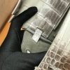 爱马仕 Kelly 25cm 喜马拉雅 一级鳄鱼皮 银扣 原版蜜蜡线 顶级手工