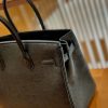 爱马仕 Birkin 30 鸵鸟皮 经典黑 银扣 全手工缝制