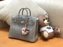 爱马仕 Birkin 25cm 巴黎灰 一级尼罗鳄 银扣 原版蜜蜡线 顶级手工