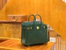 爱马仕 Birkin 25cm 孔雀绿 野生蜥蜴皮 原版蜜蜡线 全手工缝制