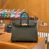 爱马仕 Birkin 25cm 松柏绿 南非KK级鸵鸟皮 金扣 原版蜜蜡线 顶级手工