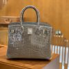 1c695540c0f4337.jpg 爱马仕 Birkin 铂金包 斑鸠灰 一级皮 尼罗鳄鱼皮 臻品级别 银扣 30cm