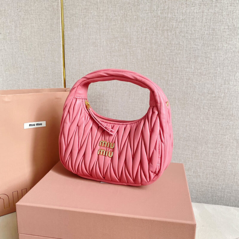 miumiu缪缪*Matelasse系列5BC125手袋海棠粉免检版 - Image 3