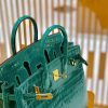 1e26d2555b01d52.jpg 爱马仕 Birkin 铂金包 翡翠绿 一级皮 尼罗鳄鱼皮 臻品级别 金扣 25cm