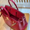 爱马仕 Birkin 30 极致粉 金扣 湾鳄 一级皮 全手工缝制