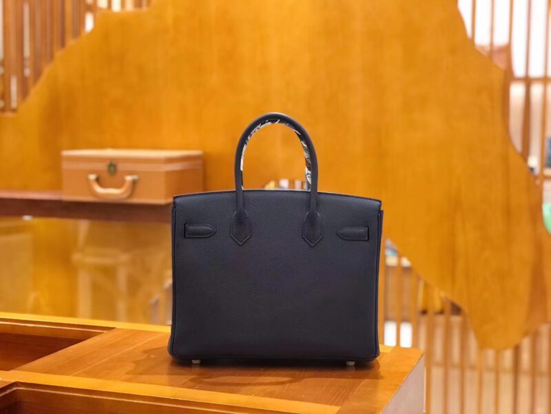 爱马仕 Birkin 30cm 午夜蓝 Epsom掌纹小牛皮 金扣 原版蜜蜡线 顶级手缝 - Image 3