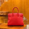 1f650435bf9aa67.jpg 爱马仕 Birkin 30cm 大红色 Togo小牛皮 金扣 原版蜜蜡线 顶级手工缝制