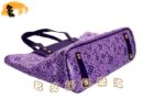 M93162 LV最新款沙滩包 LV亮皮女包 LV单肩包 LV女包 村上隆设计 紫色