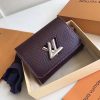 M67709 LV TWIST 短款钱夹 LV钱夹 LV女士钱包 LV水波纹短夹 紫色