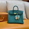 爱马仕 Birkin 铂金包 森林绿 掌纹牛皮 金扣 30cm 高订版本