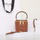 Celine*Triomphe系列手提袋10J762棕色免检版