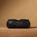 Chanel 19Bag系列小羊皮口盖包黑色XS免检版