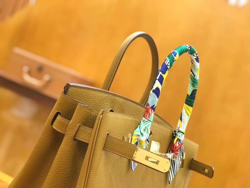 爱马仕 Birkin 30cm 芝麻色 进口togo小牛皮 蜡线 全手工缝制 - Image 5