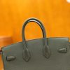 爱马仕 Birkin 25cm 杏仁绿 金扣 掌纹牛皮 全手工缝制