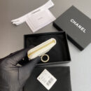 Chanel AP0221零钱包白色漆皮金扣免检版