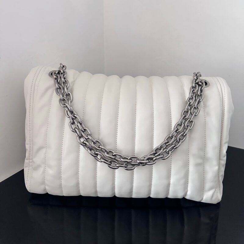 Balenciaga*Monaco系列衍缝线牛皮单肩包m - Image 6
