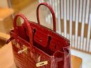 爱马仕 Birkin 铂金包 法拉利红 一级皮 尼罗鳄鱼皮 臻品级别 金扣 30cm