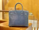 爱马仕 Birkin 30cm 牛仔蓝 金扣 一级皮 尼罗鳄鱼皮 臻品级别