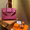 爱马仕 Birkin 30cm ( 铂金包) Togo小牛皮 石榴红 原版蜜蜡线 全手工缝制
