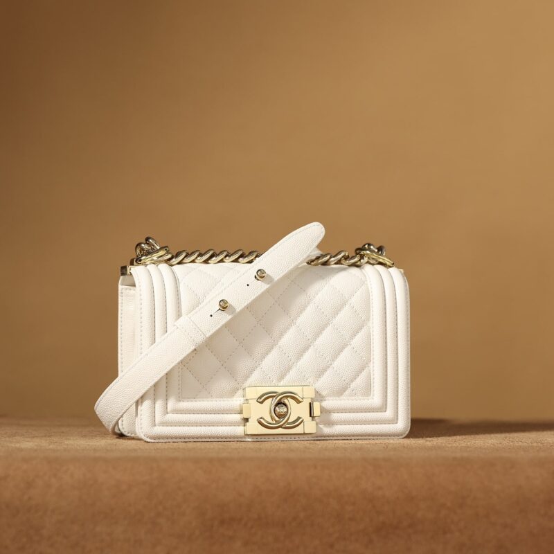 Chanel LeBoy白色口盖包S免检版 - Image 4