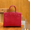 爱马仕 新增现货 Birkin 湾鳄 V 极致粉 金扣 25cm