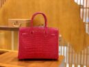 爱马仕 新增现货 Birkin 湾鳄 V 极致粉 金扣 25cm