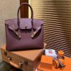 263a0bb00a74248.jpg 爱马仕 Birkin铂金包 爱马仕红 德国togo小牛皮 原版蜜蜡线 顶级手缝 金扣 30cm