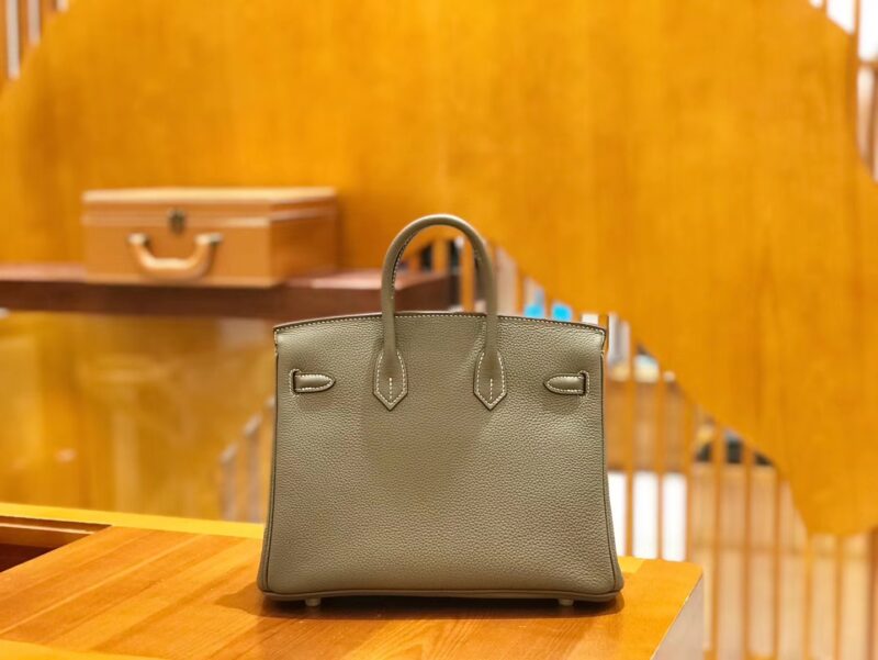 爱马仕 Birkin 25cm 大象灰 Togo 牛皮 金扣 原版蜜蜡线 顶级手缝 - Image 2