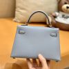 爱马仕 Mini kelly 迷你凯莉 新增现货 冰川蓝 掌纹小牛皮 臻品级别 金扣 19cm