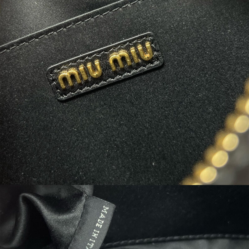 miumiu缪缪TooPretty系列5BB123保龄球手袋黑色 - Image 9